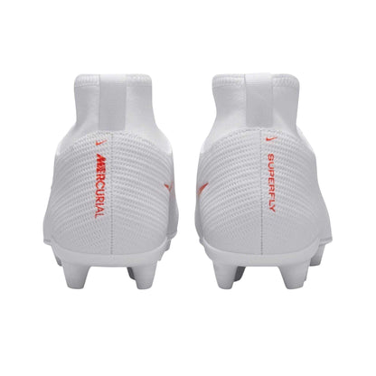 White-Red - Back - Nike Childrens-Kids Superfly 11 Club Ombre High-top Firm Ground Football Boots