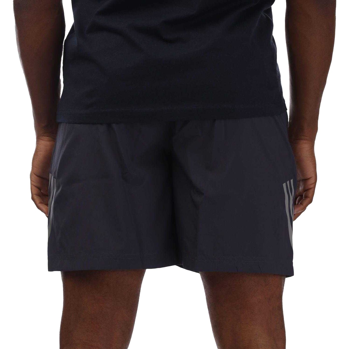 Navy - Back - Adidas Mens Tech Shorts
