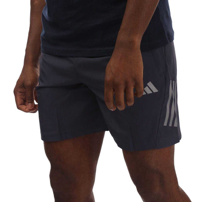Navy - Side - Adidas Mens Tech Shorts
