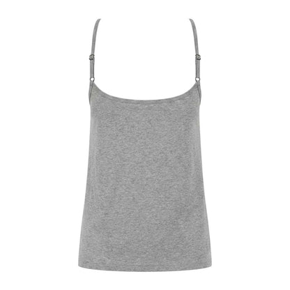 Blue-Grey Marl - Side - Ted Baker Womens-Ladies Quinn Spaghetti Strap Nightdress (Pack of 2)