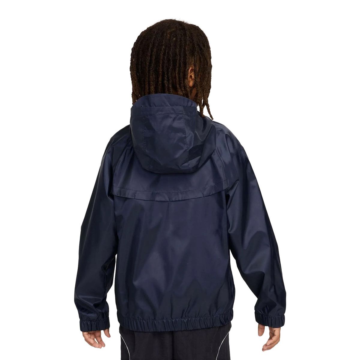 Navy-Black - Back - Nike Childrens-Kids England Hooded Tracksuit Top