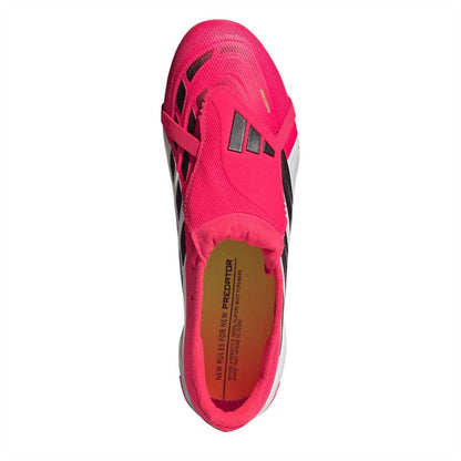 Red-White - Side - Adidas Unisex Adult Predator 3 Firm Ground Football Boots
