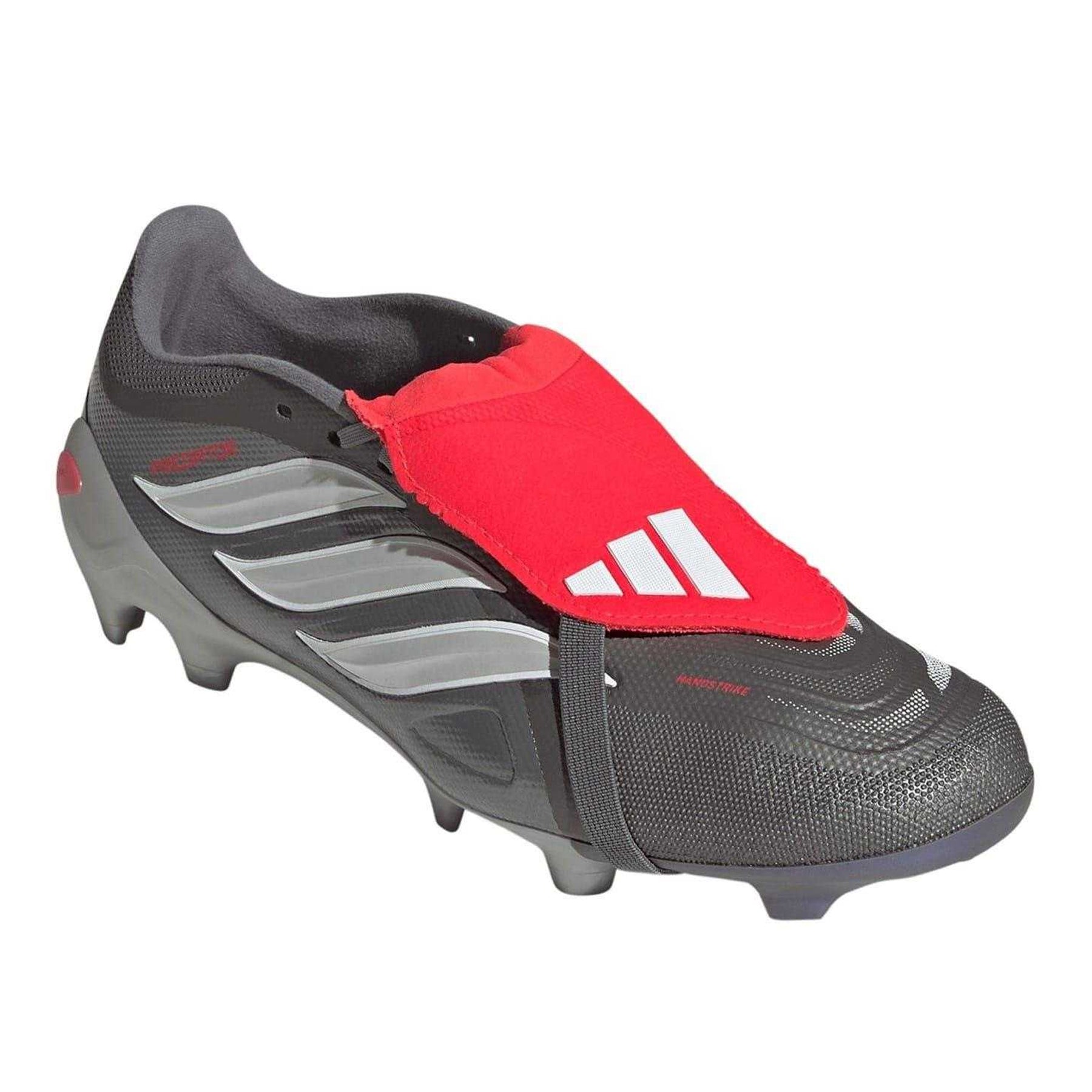 Grey-Red - Lifestyle - Adidas Unisex Adult Predator 3 Firm Ground Football Boots