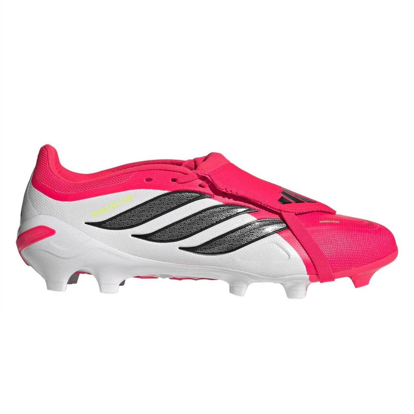 Red-White - Front - Adidas Unisex Adult Predator 3 Firm Ground Football Boots