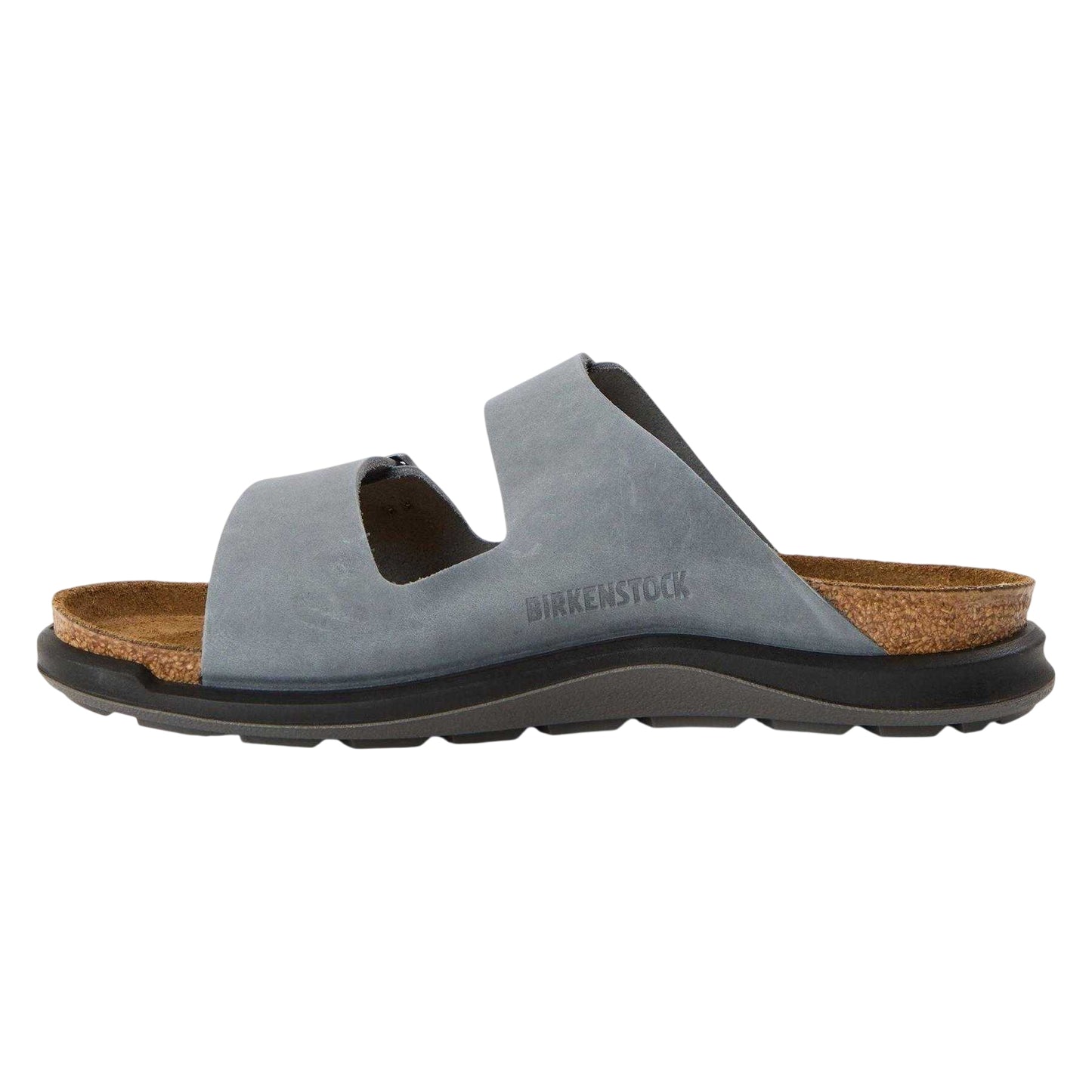 Basalt Grey - Back - Birkenstock Womens-Ladies Arizona Oiled Leather Sandals