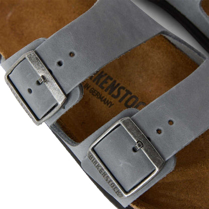 Basalt Grey - Lifestyle - Birkenstock Womens-Ladies Arizona Oiled Leather Sandals