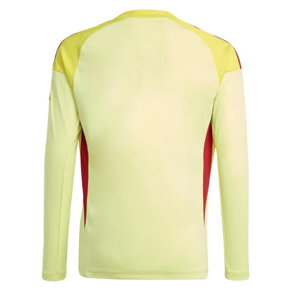 Yellow - Back - Adidas Boys Arsenal FC Long-Sleeved Goalkeeper Jersey