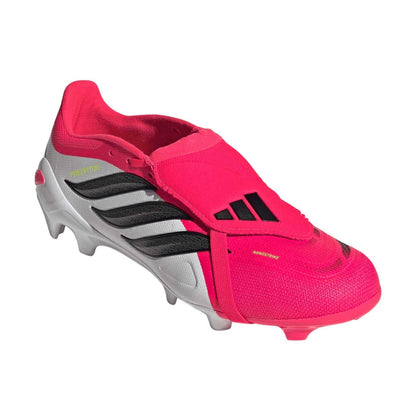 Red-White - Lifestyle - Predator Unisex Adult Predator .3 Folded Tongue Firm Ground Football Boots