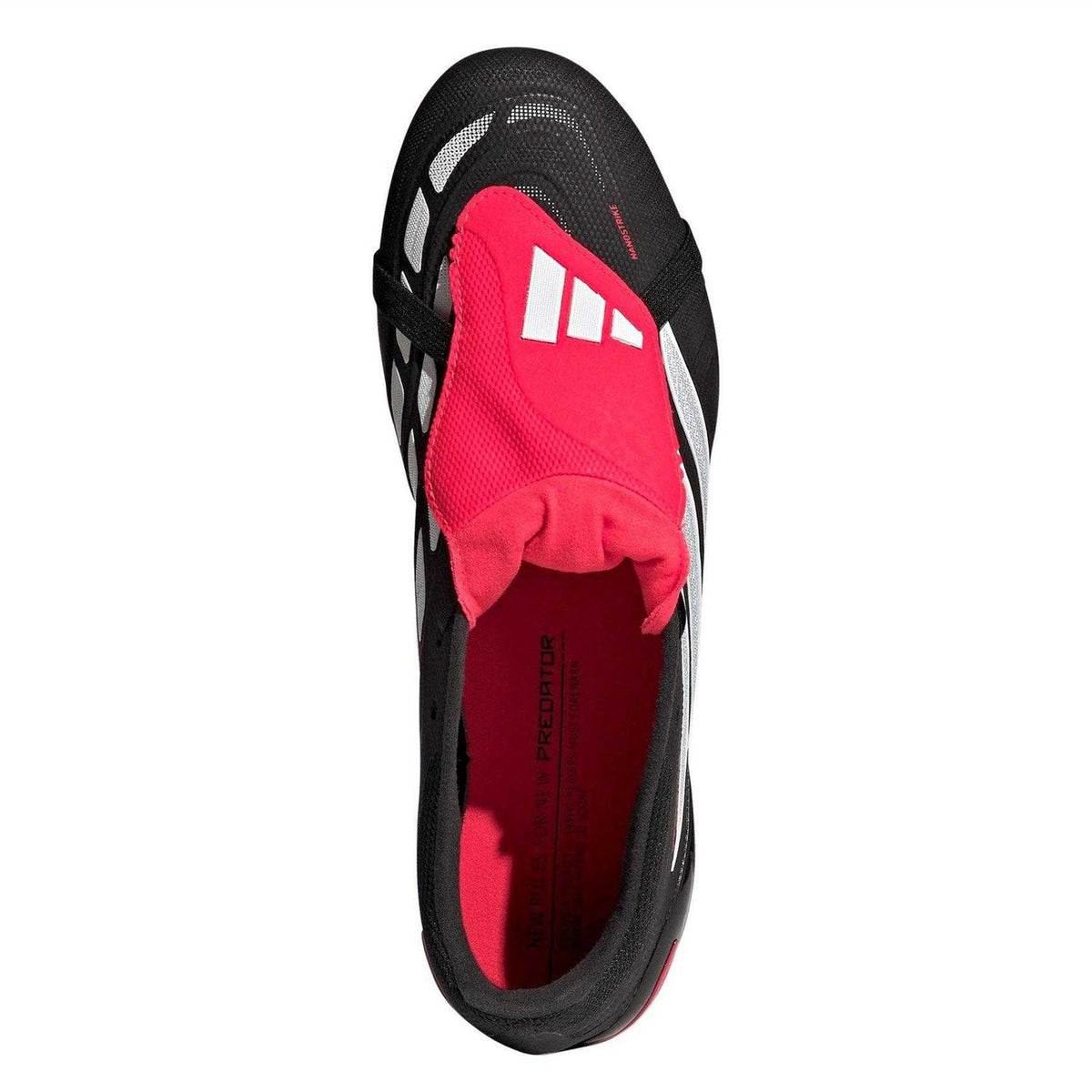 Black-Red - Lifestyle - Predator Unisex Adult Predator .3 Folded Tongue Firm Ground Football Boots