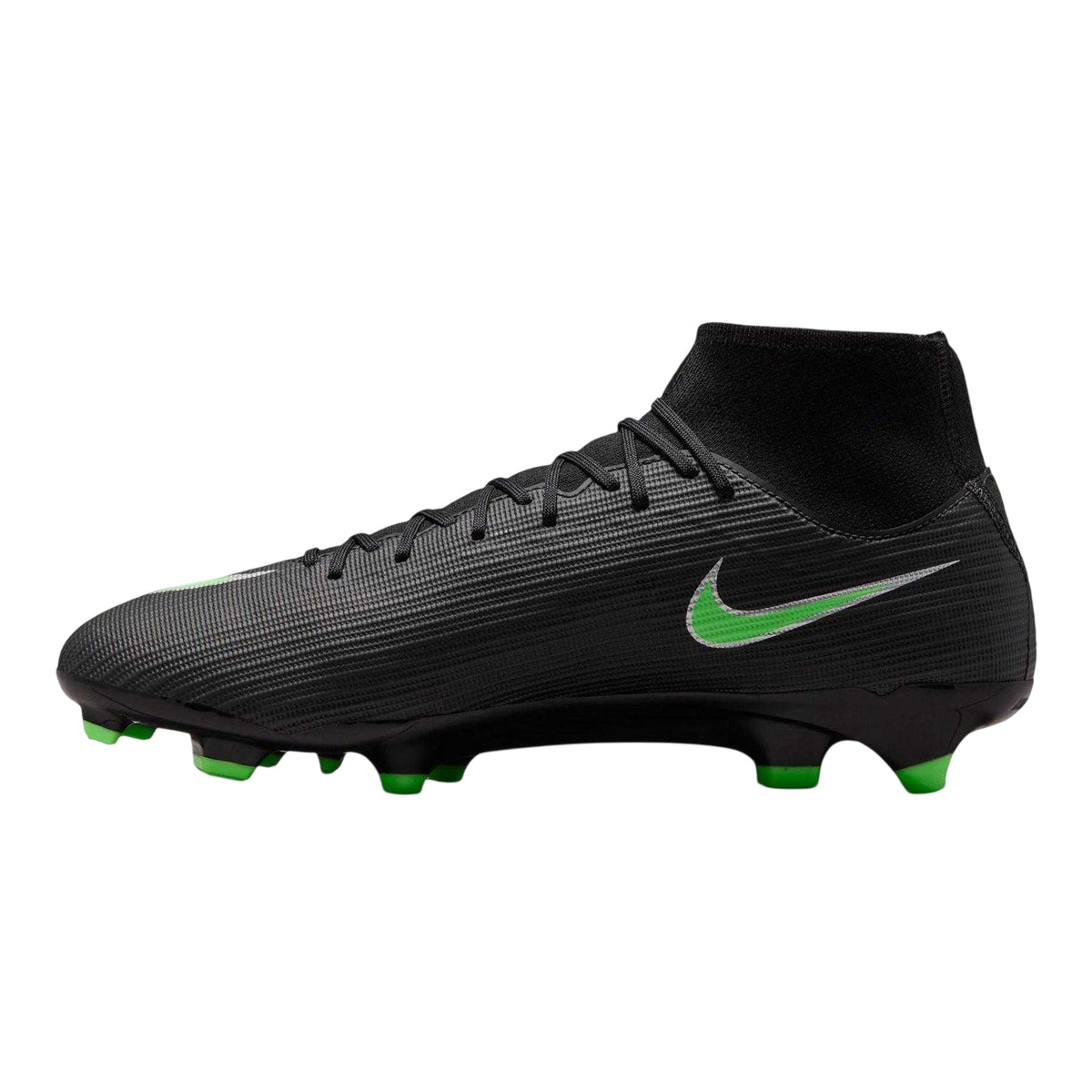 Black-Green - Back - Nike Unisex Adult Superfly 11 Academy Firm Ground Football Boots