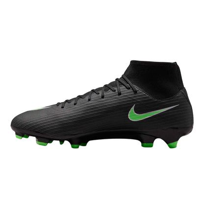Black-Green - Back - Nike Unisex Adult Superfly 11 Academy Firm Ground Football Boots