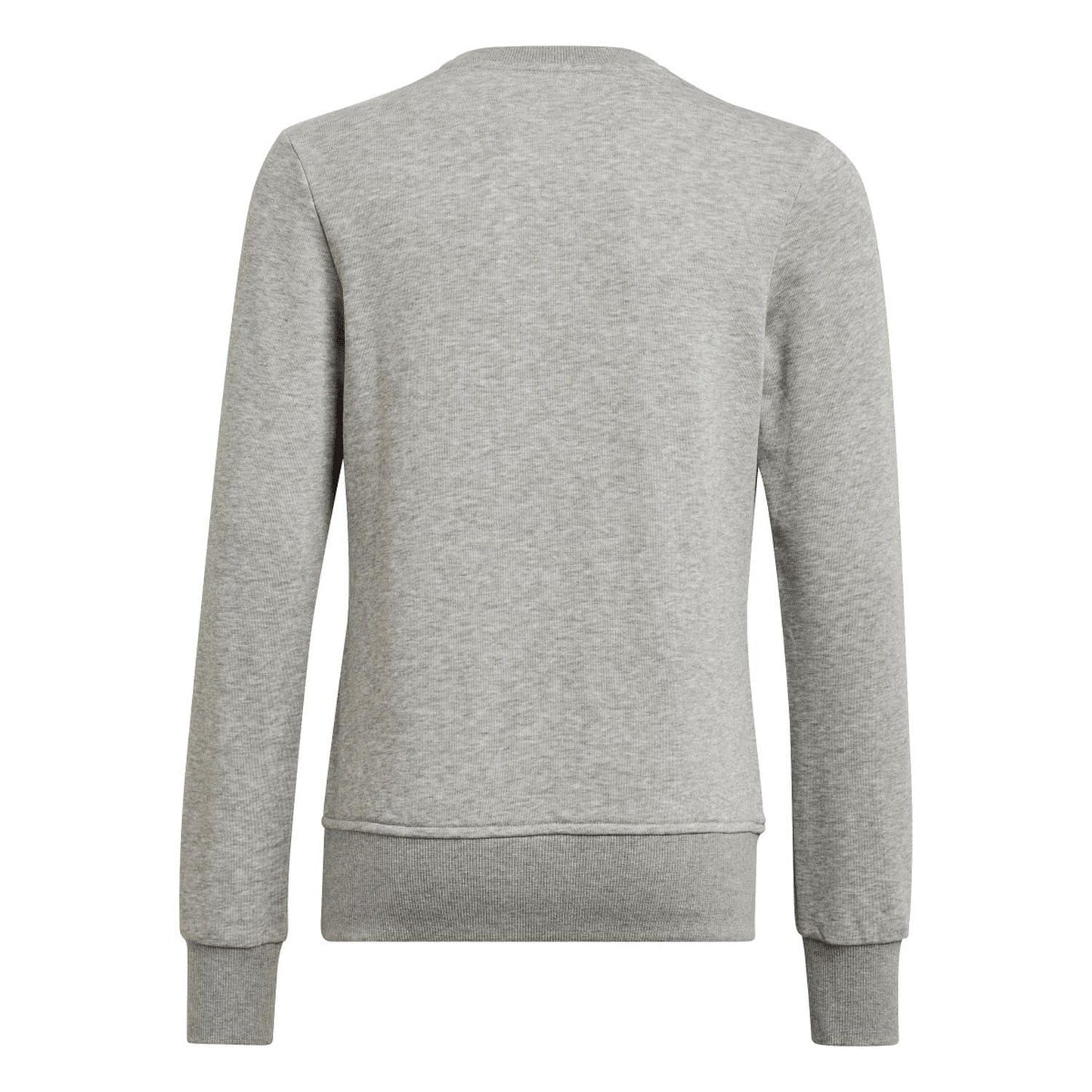 Grey - Back - Adidas Girls Essentials Big Logo Sweatshirt