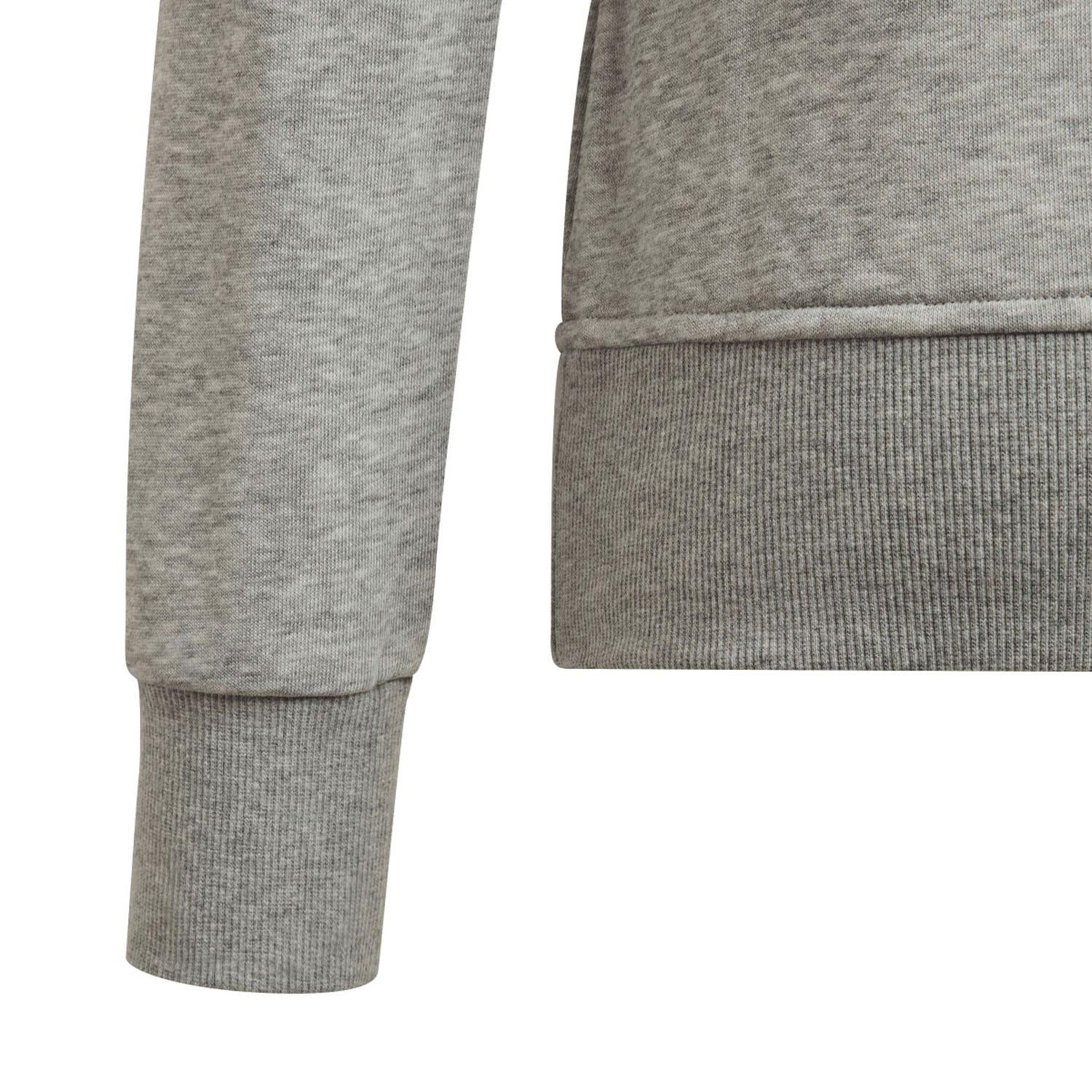 Grey - Pack Shot - Adidas Girls Essentials Big Logo Sweatshirt