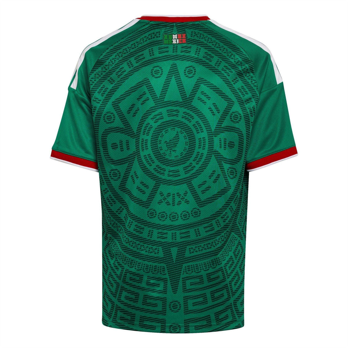 Green-White - Back - Adidas Childrens-Kids World Cup 2026 Mexican Home Shirt