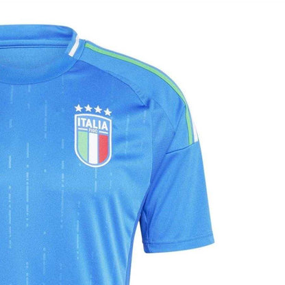 Blue - Side - Adidas Mens 2024 Italy Football Shirt