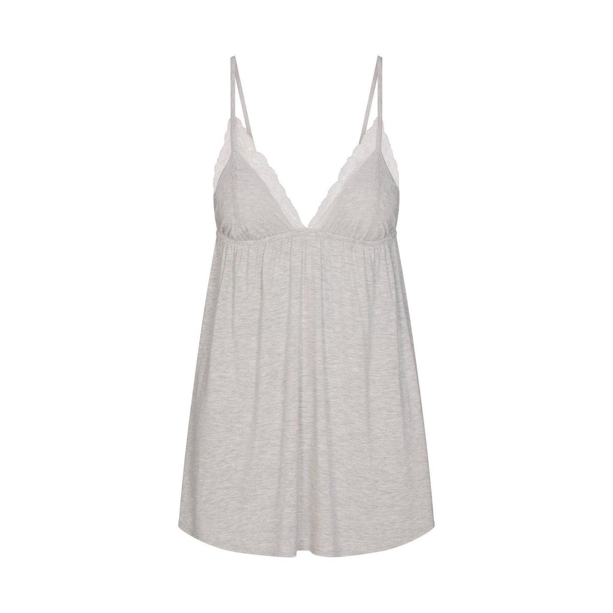 Heather Grey - Front - Skims Womens-Ladies Plain Nightie