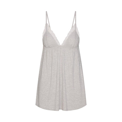 Heather Grey - Front - Skims Womens-Ladies Plain Nightie