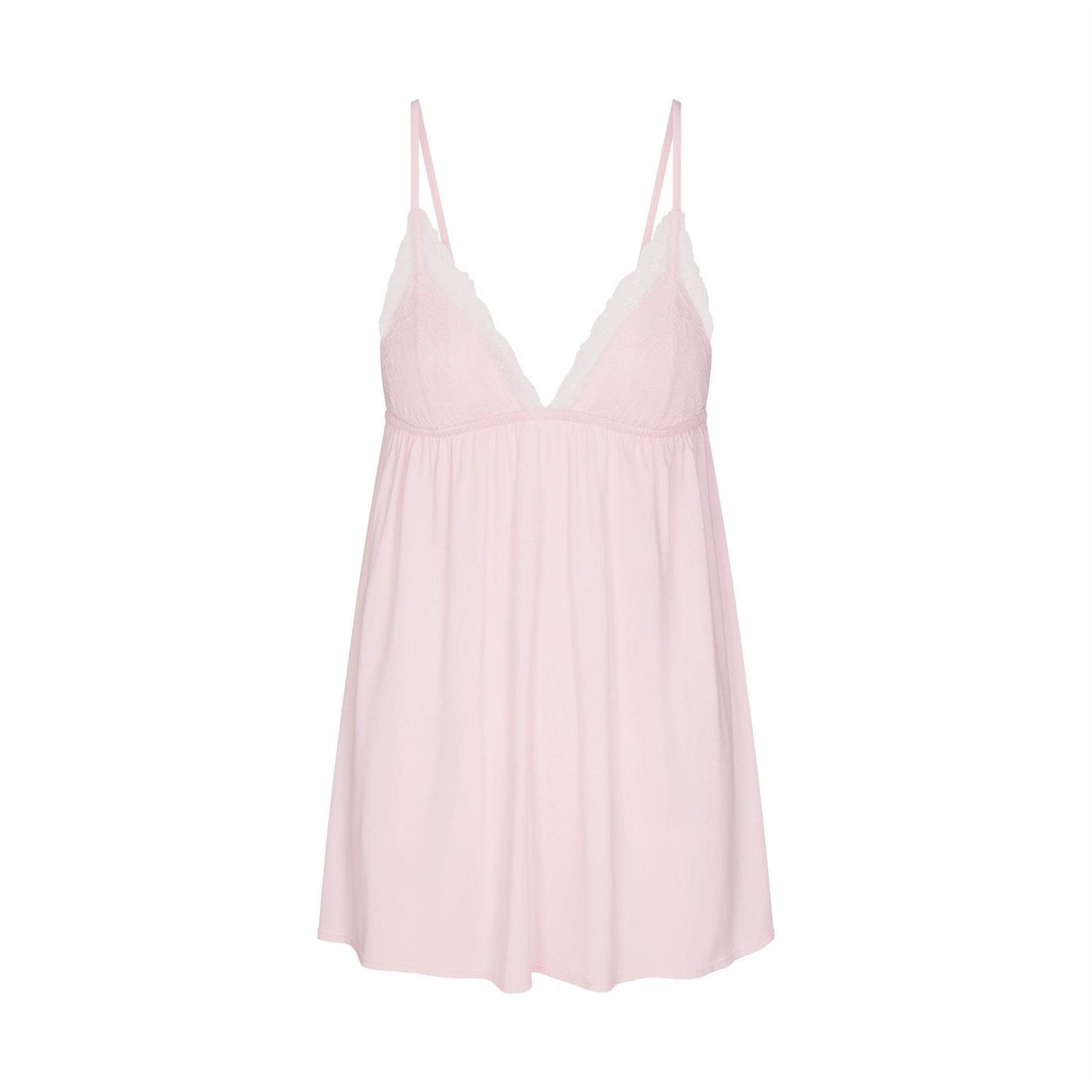 Barely Pink - Front - Skims Womens-Ladies Plain Nightie
