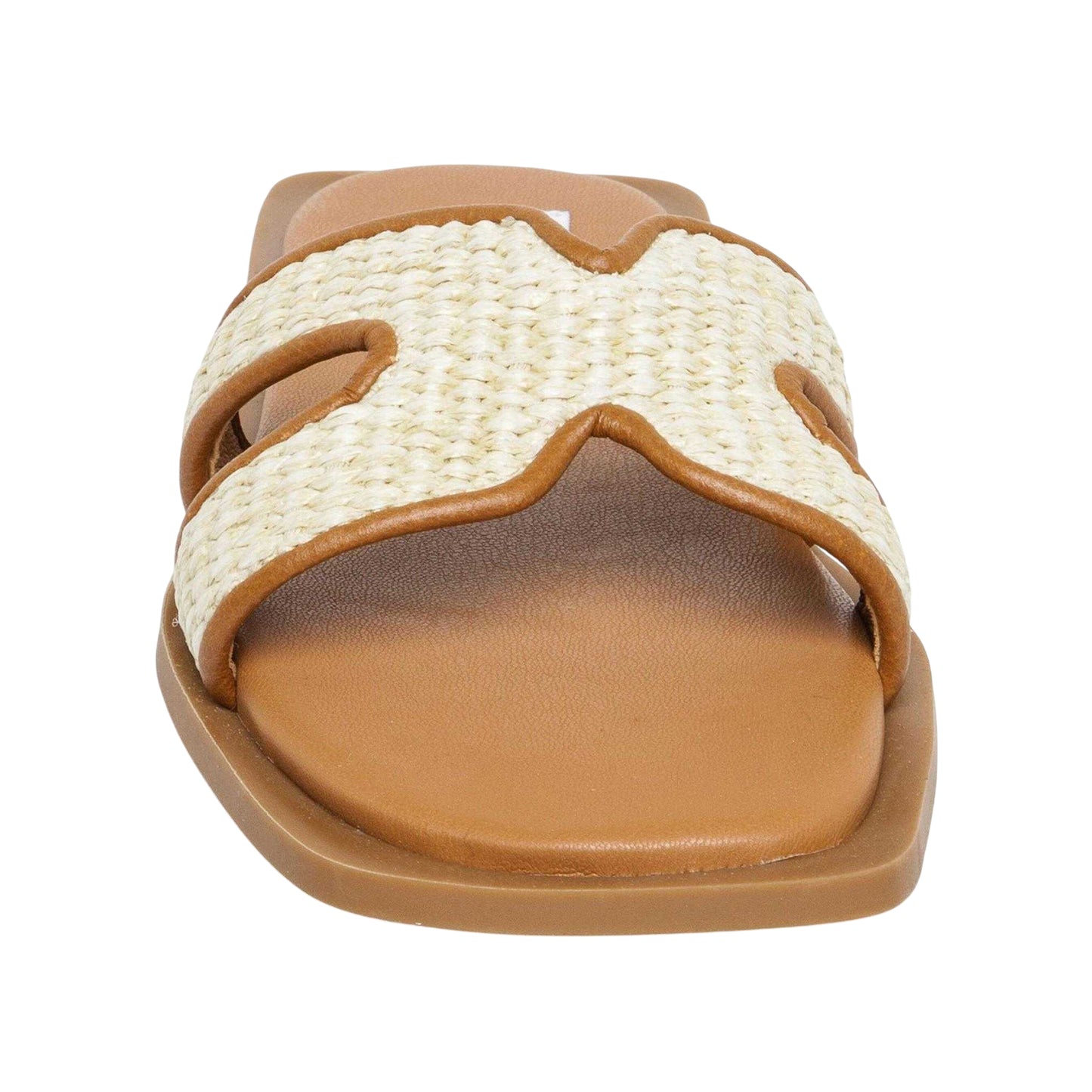 Natural Beige - Lifestyle - Steve Madden Womens-Ladies Sofia Leather Flat Sandals