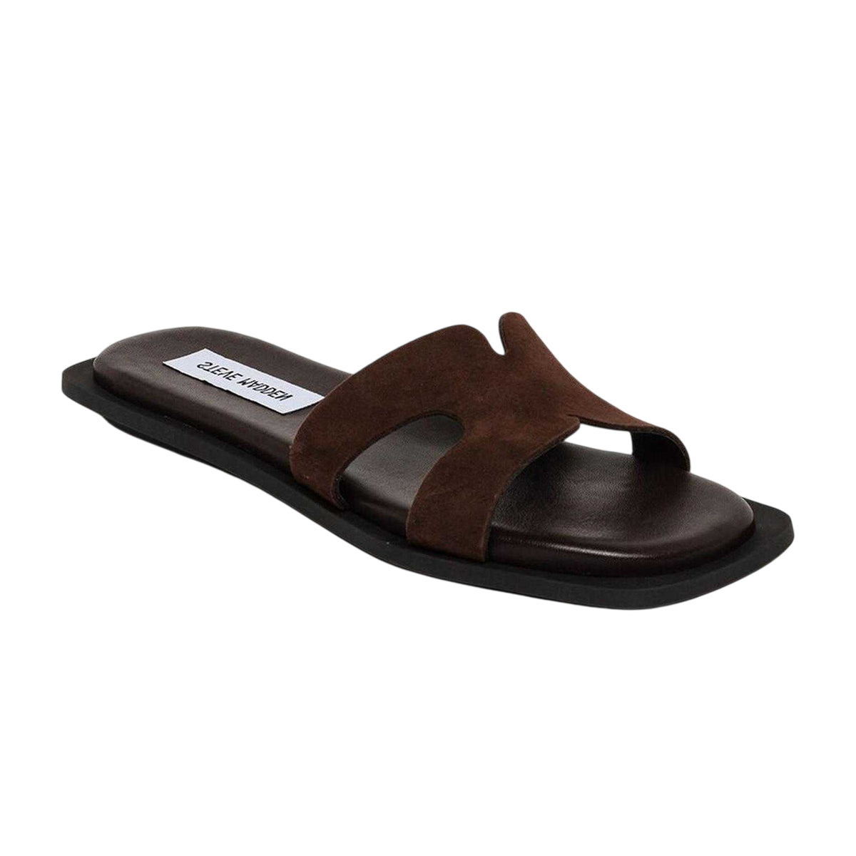 Dark Brown - Lifestyle - Steve Madden Womens-Ladies Sofia Suede Sandals