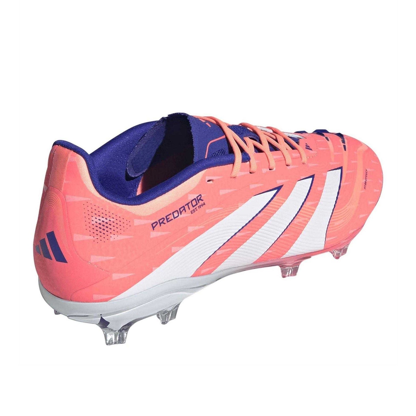 Coral - Back - Adidas Childrens-Kids Predator Elite Firm Ground Football Boots