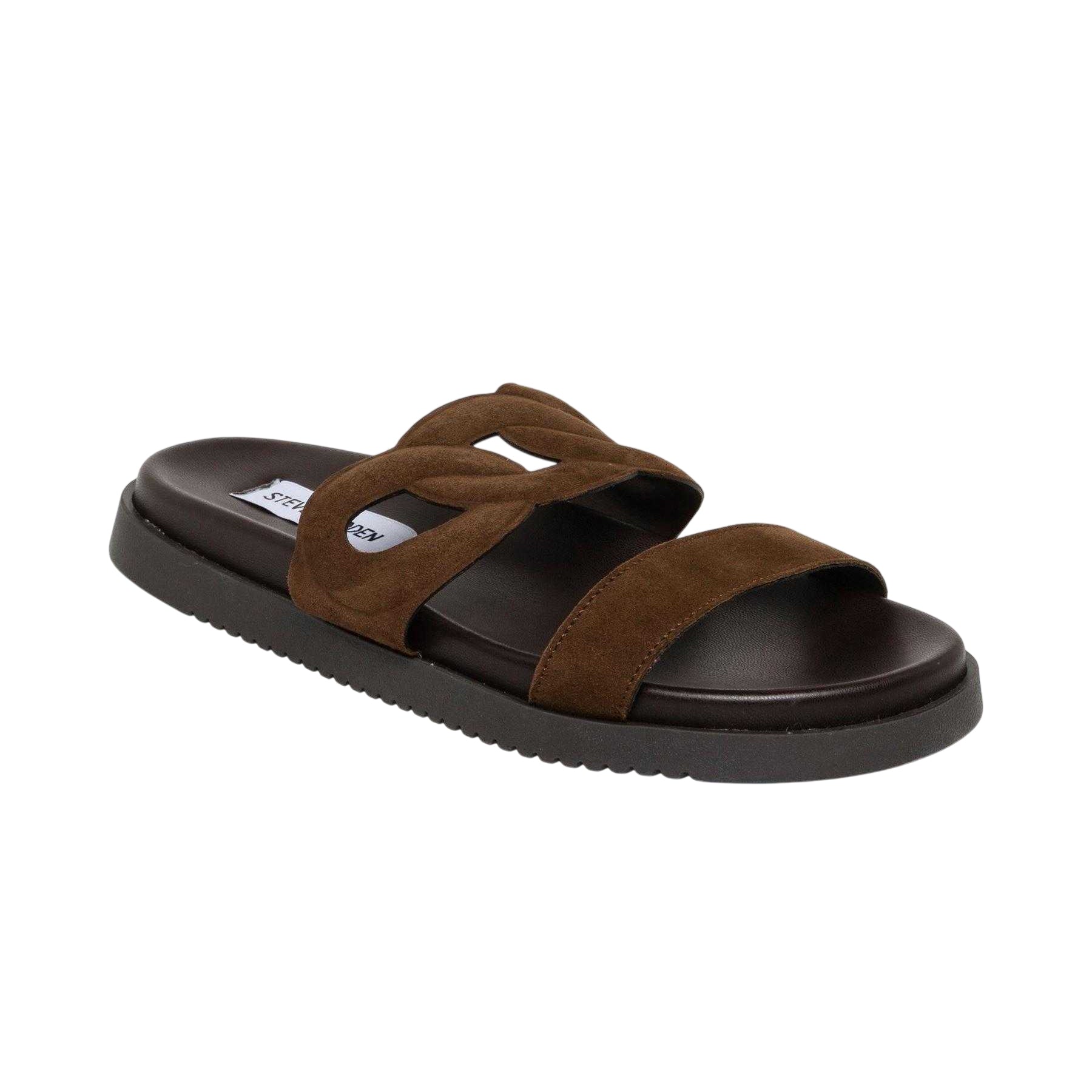 Chocolate Brown - Lifestyle - Steve Madden Womens-Ladies Myrtle Flat Flat Sandals