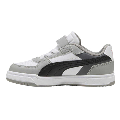Grey-Black - Back - Puma Childrens-Kids Caven 2.0 Logo Trainers