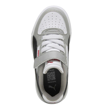 Grey-Black - Side - Puma Childrens-Kids Caven 2.0 Logo Trainers