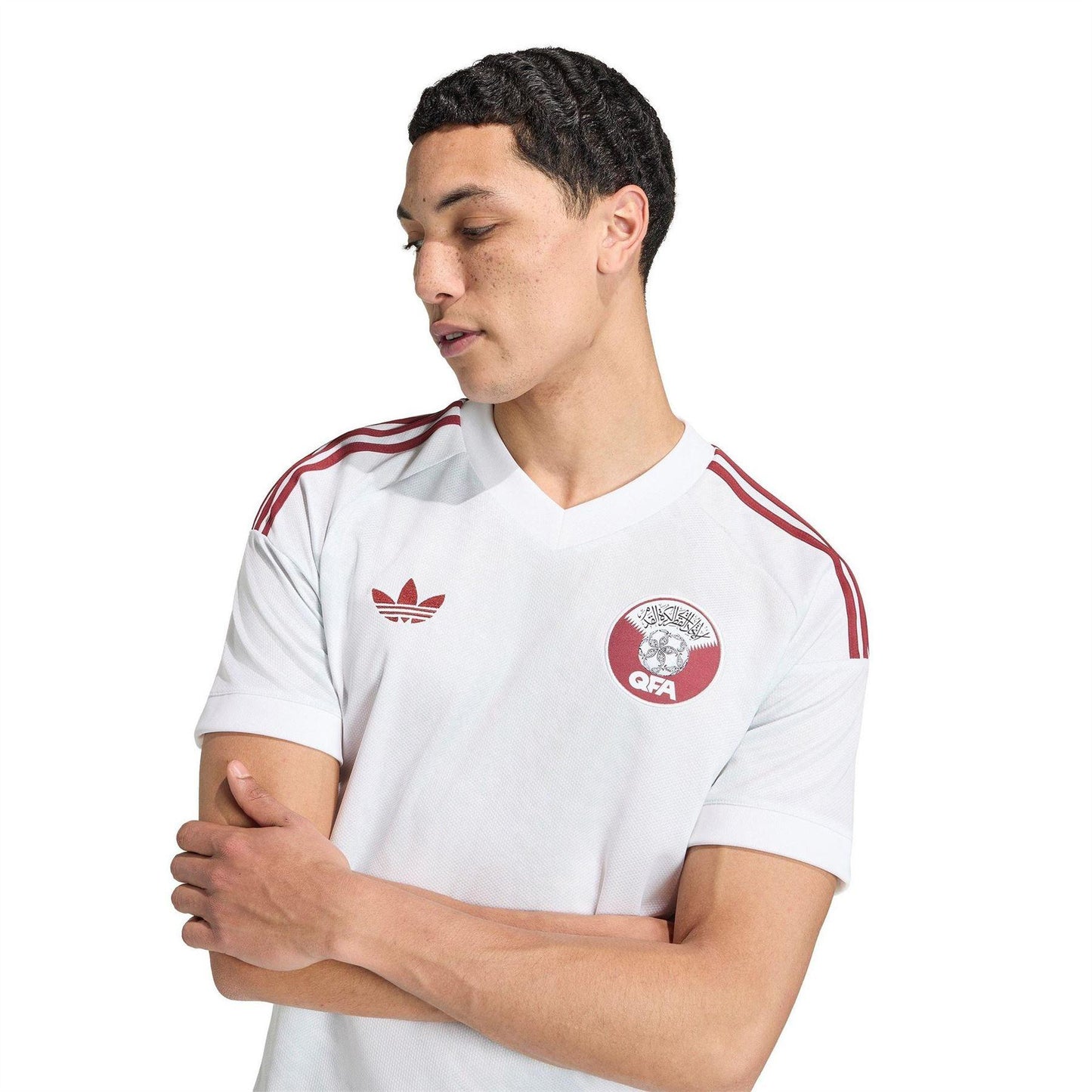 White - Side - Adidas Unisex Adult Qatar 2026 World Cup Football Away Shirt