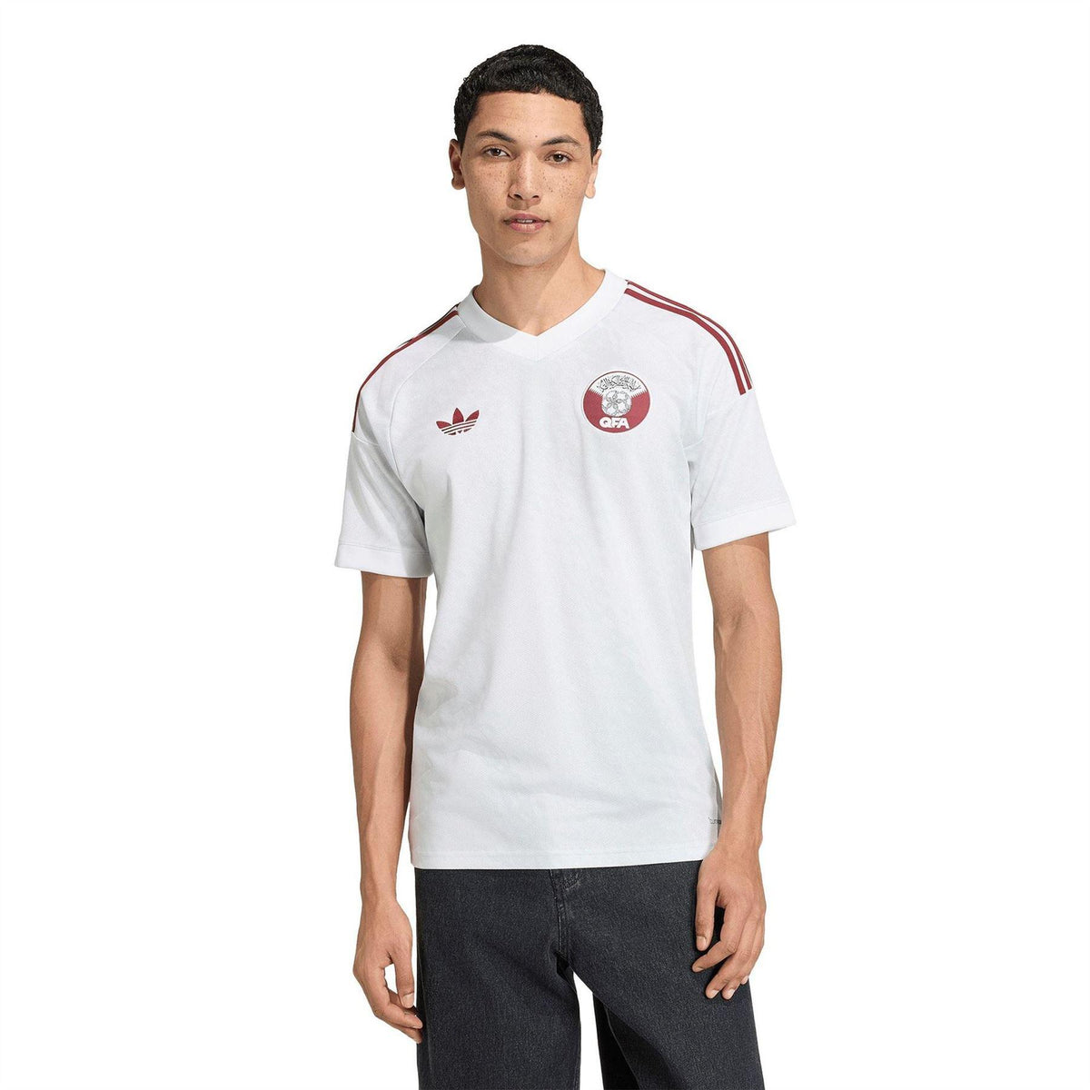 White - Lifestyle - Adidas Unisex Adult Qatar 2026 World Cup Football Away Shirt