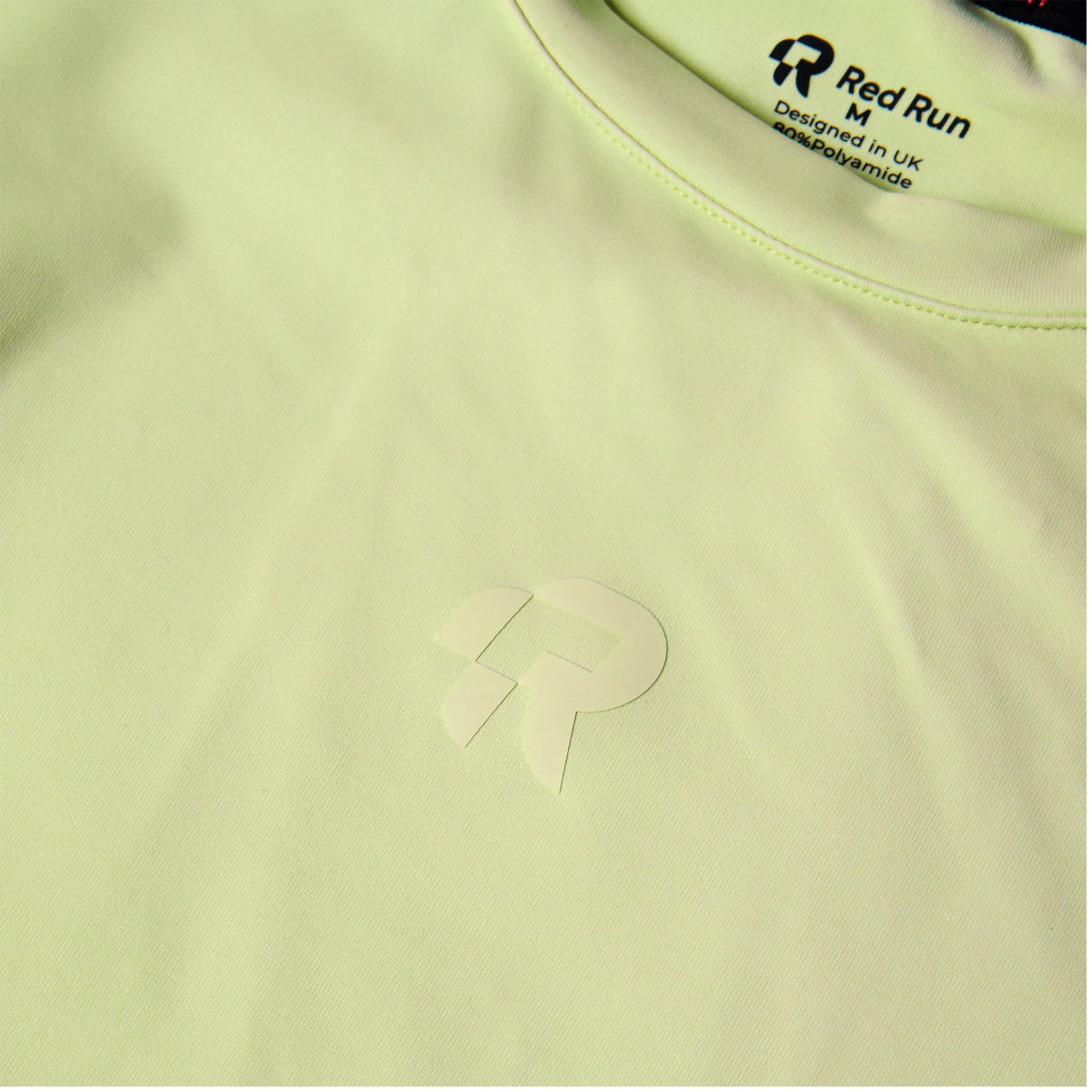 Orange - Side - Red Run Womens-Ladies Plain Cropped T-Shirt