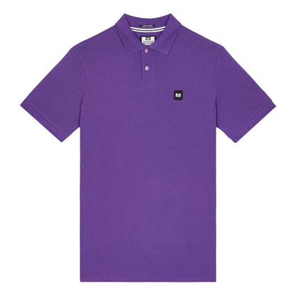Purple - Front - Weekend Offender Mens Caneiros Badge Polo Shirt