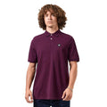 Berry - Side - Weekend Offender Mens Caneiros Badge Polo Shirt