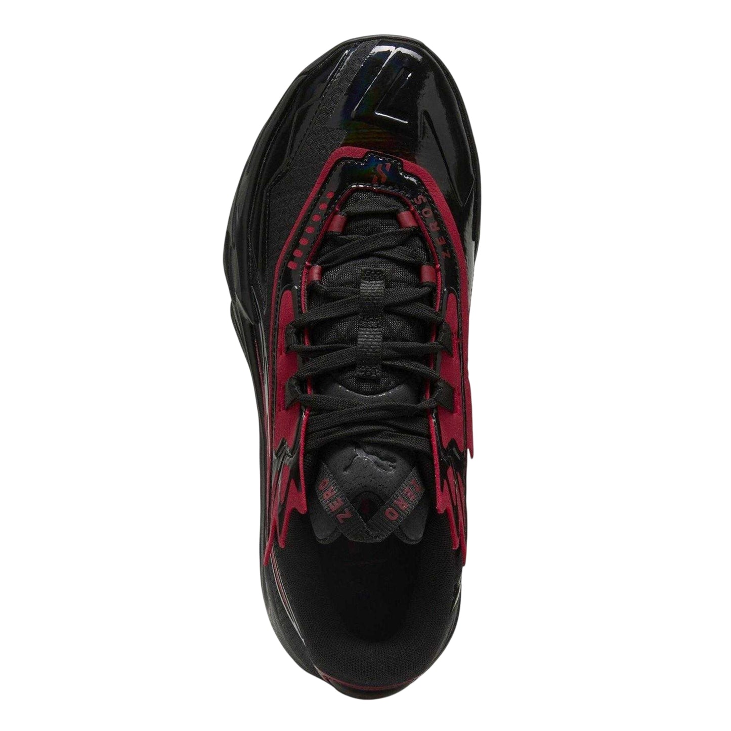 Black-Red - Side - Puma Mens MB.04 Logo Basketball Shoes