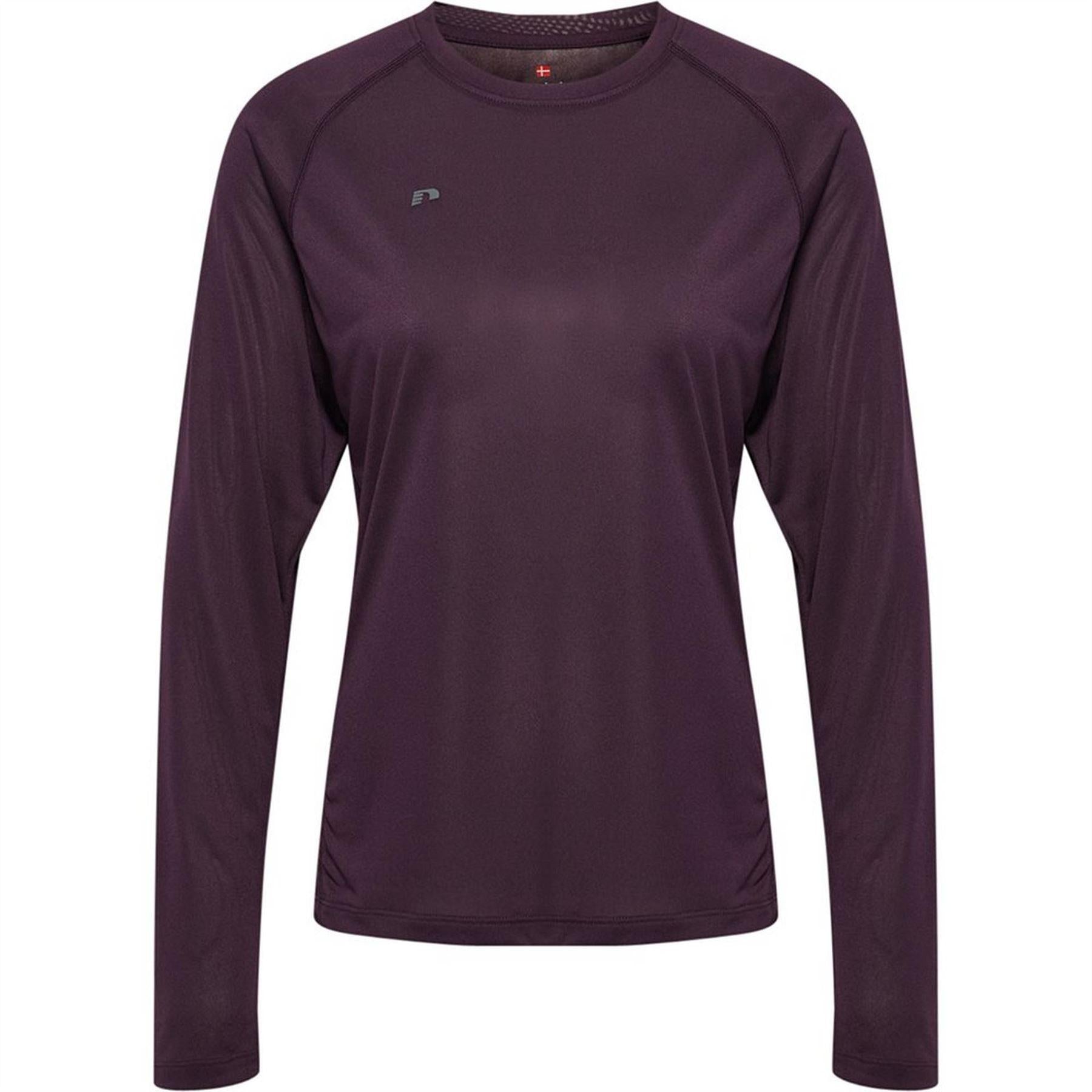 Plum Perfect - Front - Newline Womens-Ladies NwlBeat Fitted Long-Sleeved T-Shirt