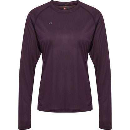 Plum Perfect - Front - Newline Womens-Ladies NwlBeat Fitted Long-Sleeved T-Shirt