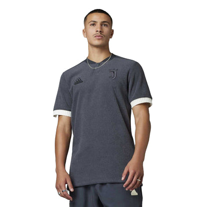 Grey - Lifestyle - Adidas Mens Juventus FC Football Jersey