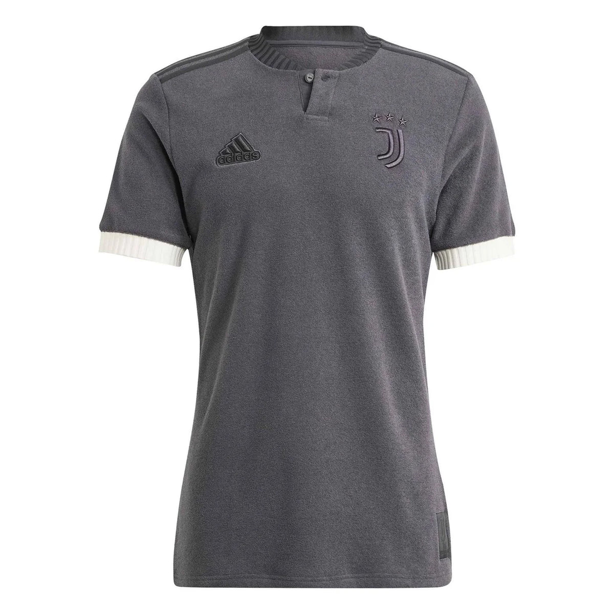 Grey - Front - Adidas Mens Juventus FC Football Jersey