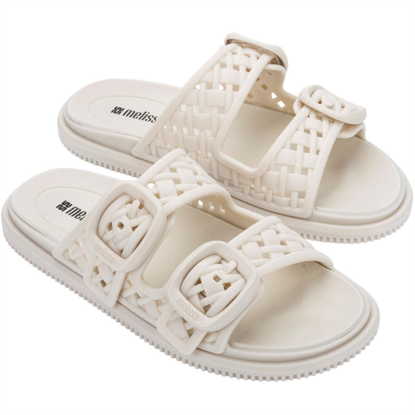 White - Lifestyle - Melissa Womens-Ladies Possession Slip-on Sandals