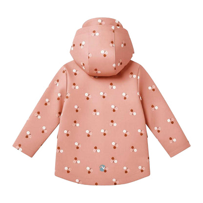 Pink - Back - Gelert Childrens-Kids Dotted Snap Regular Jacket