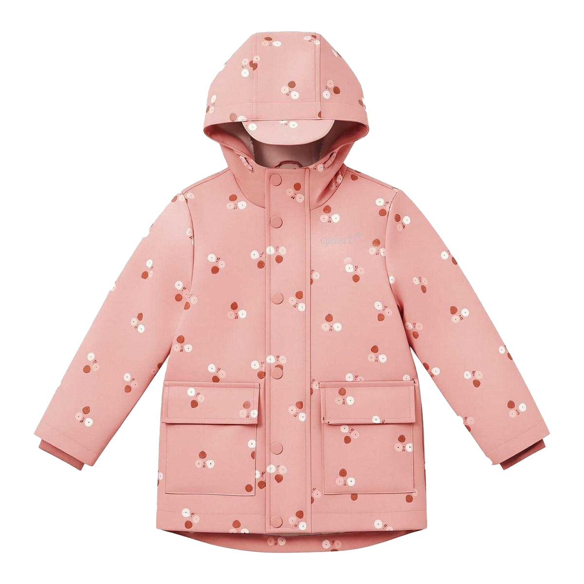 Pink - Front - Gelert Childrens-Kids Dotted Snap Regular Jacket