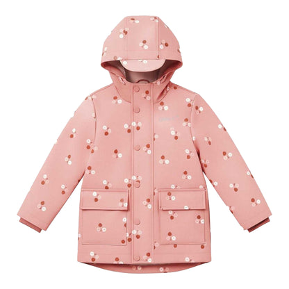 Pink - Front - Gelert Childrens-Kids Dotted Snap Regular Jacket