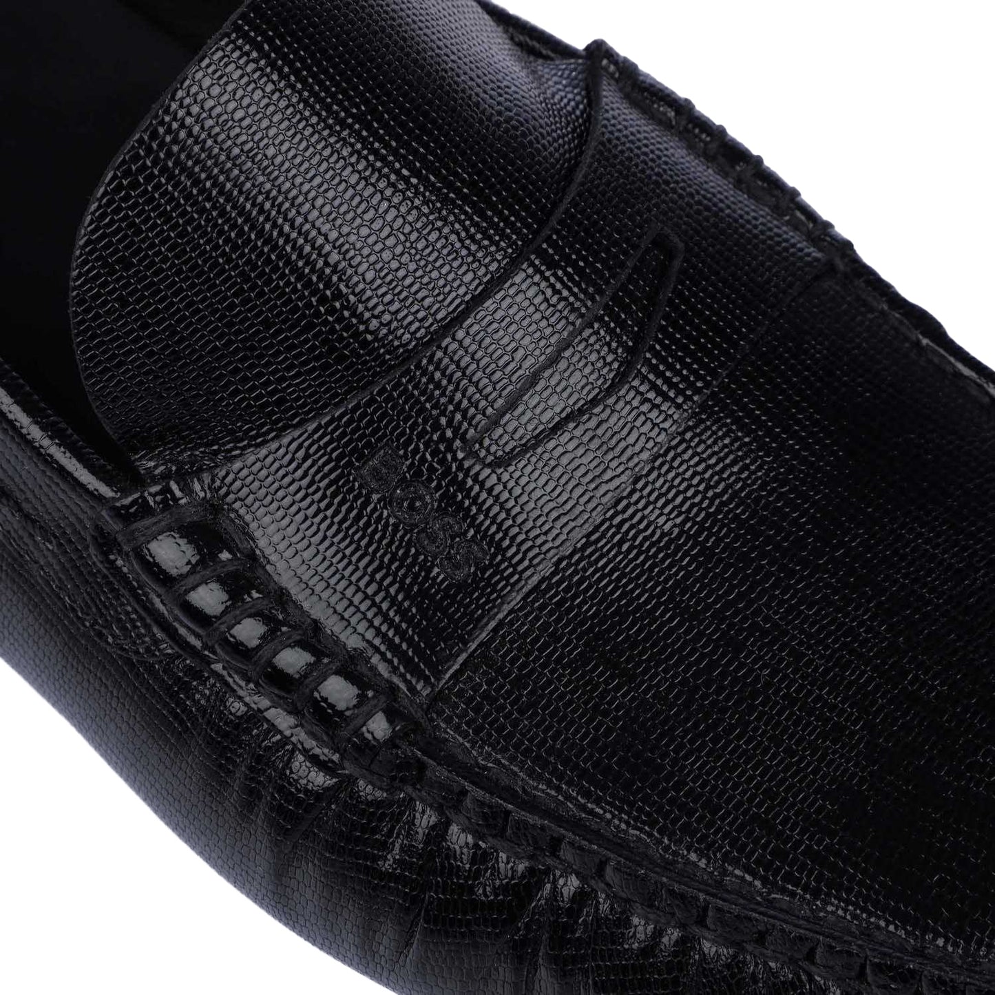Black - Pack Shot - Boss Mens Driver Suede Moccasins