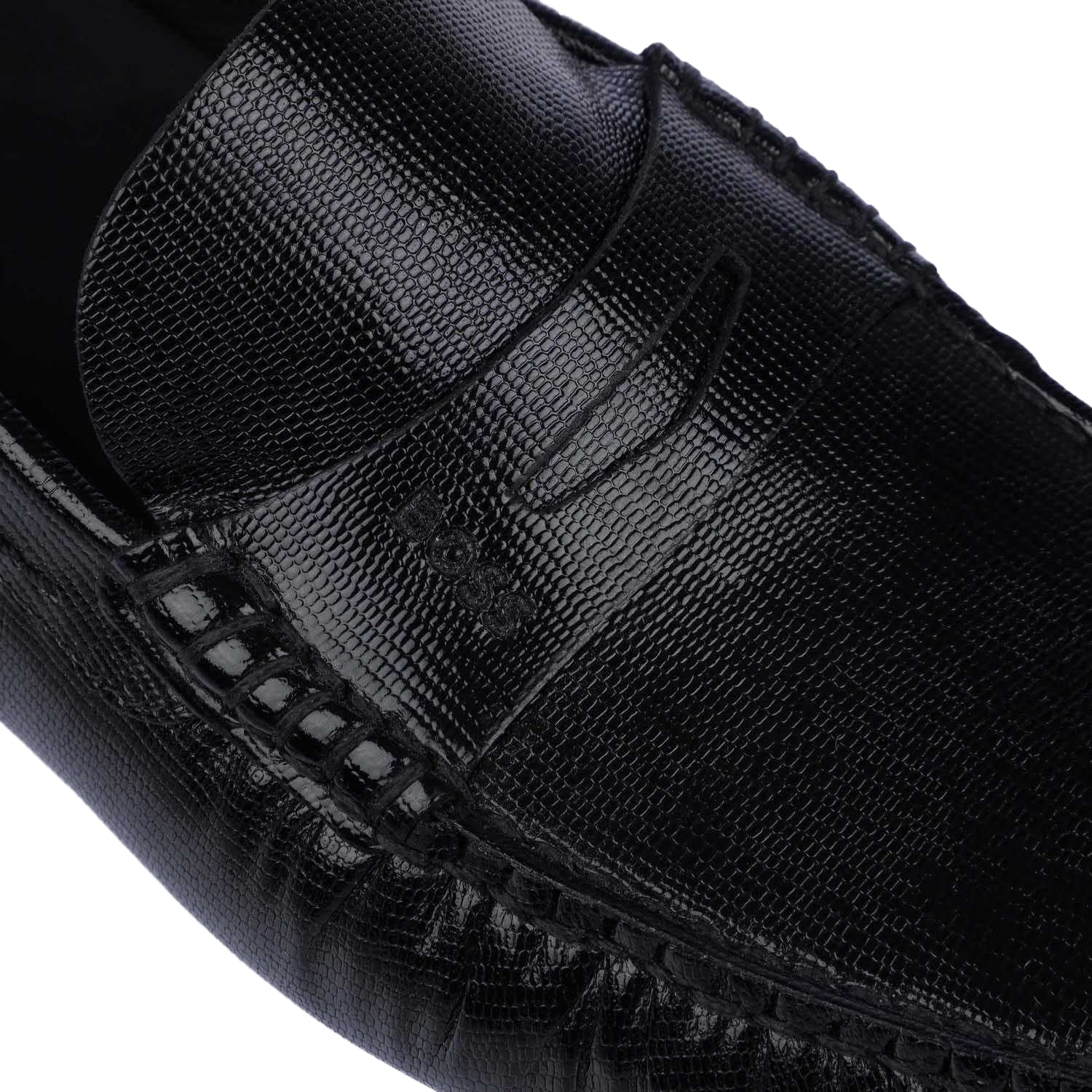 Black - Pack Shot - Boss Mens Driver Suede Moccasins