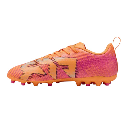 Orange - Back - Puma Childrens-Kids Future 8 Play Lace Up Firm Ground Football Boots