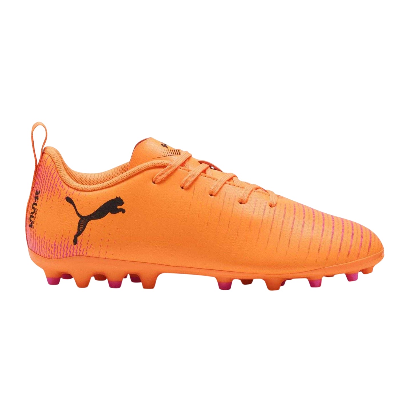 Orange - Front - Puma Childrens-Kids Future 8 Play Lace Up Firm Ground Football Boots
