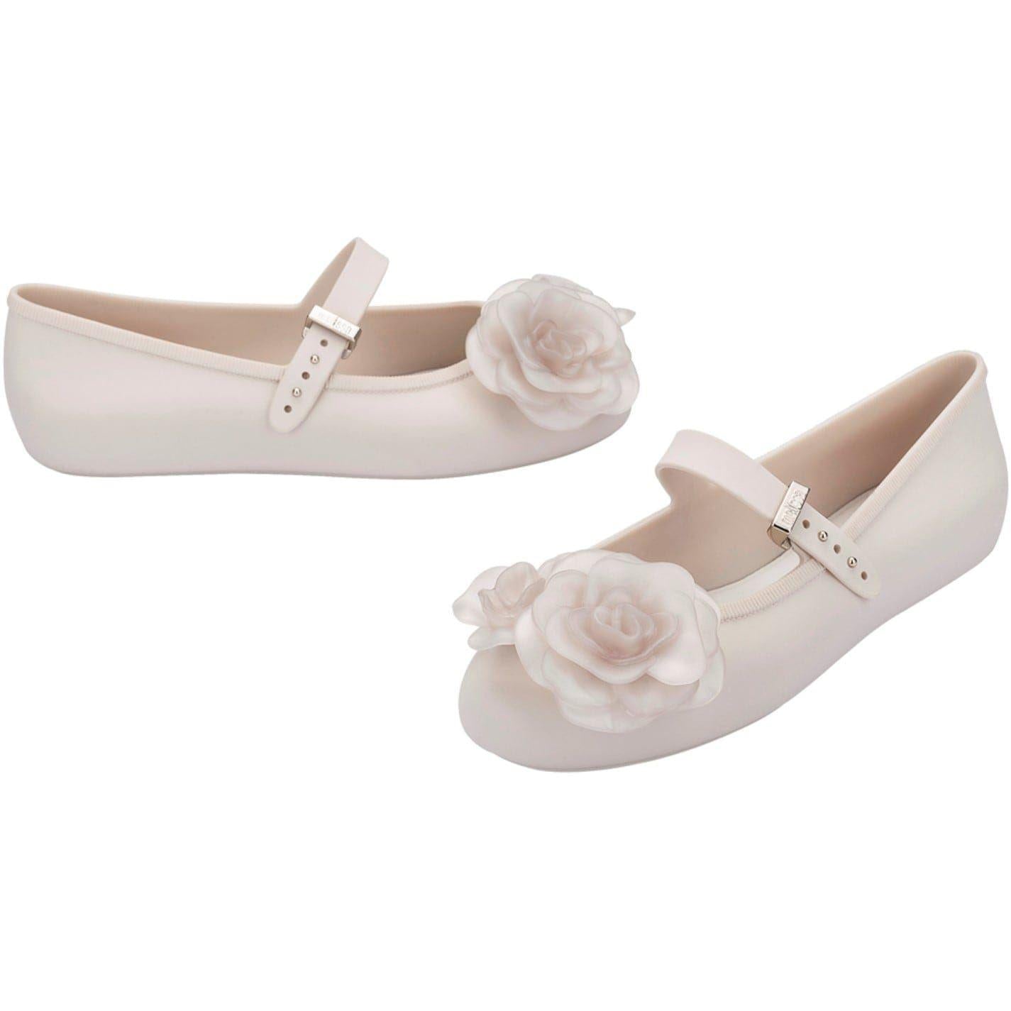 Beige - Lifestyle - Melissa Baby Girls Floral Flat Mary Janes