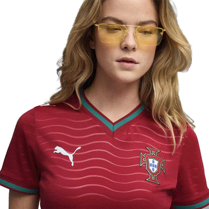 Red-Green - Side - Puma Womens-Ladies World Cup 2026 Portugal FC Home Shirt