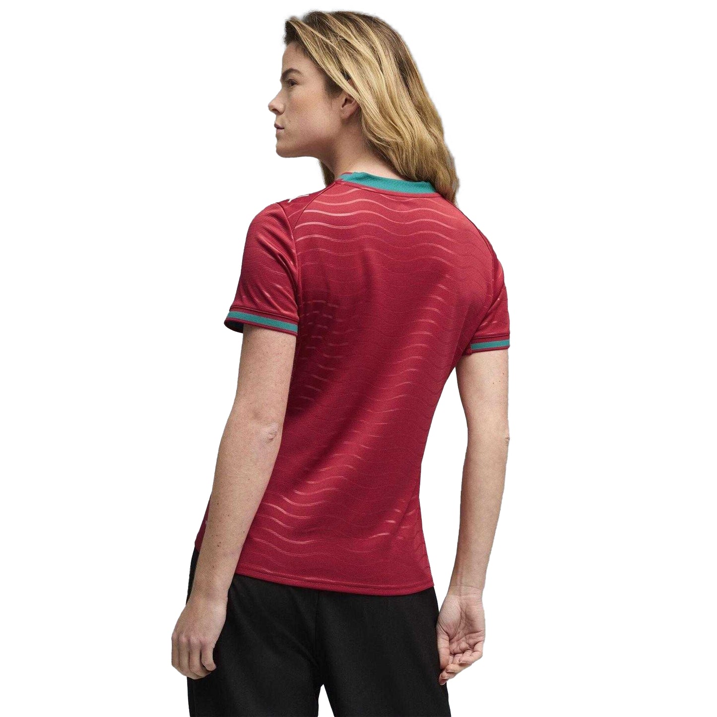 Red-Green - Pack Shot - Puma Womens-Ladies World Cup 2026 Portugal FC Home Shirt
