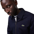 Navy - Pack Shot - Lacoste Mens Gabardine Full Zip Jacket